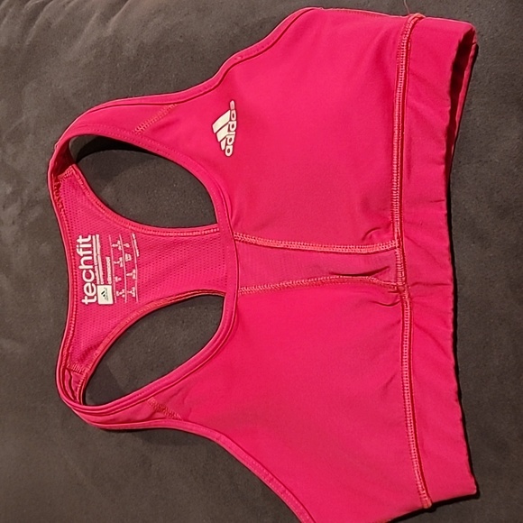 Adidas Small Techfit medium compression Sports Bra - Picture 1 of 3